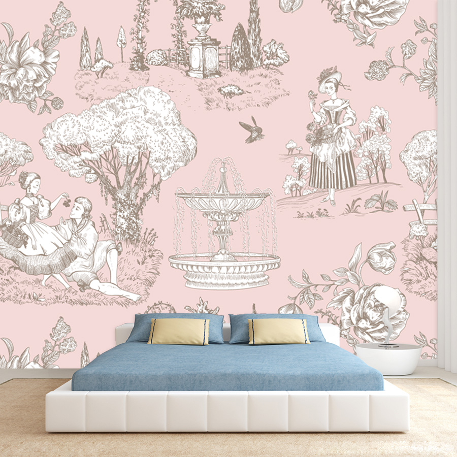 Home Textiles Photos - Papier peint autocollant pour salon, motif