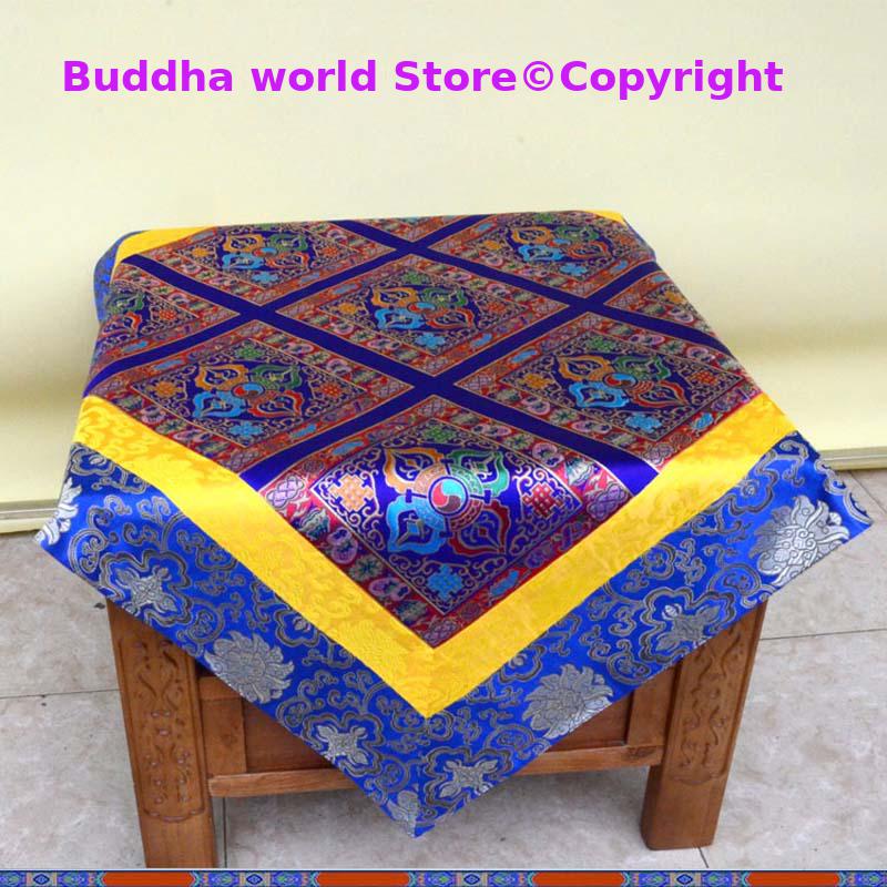 Home Textiles Wholesale - Nappe d'autel bouddhiste brodée de bon
