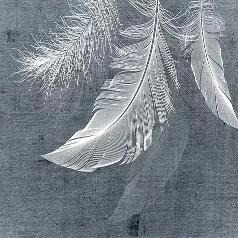 Moderne Simple plume Photo mur - Home Textiles Photos avis et prix