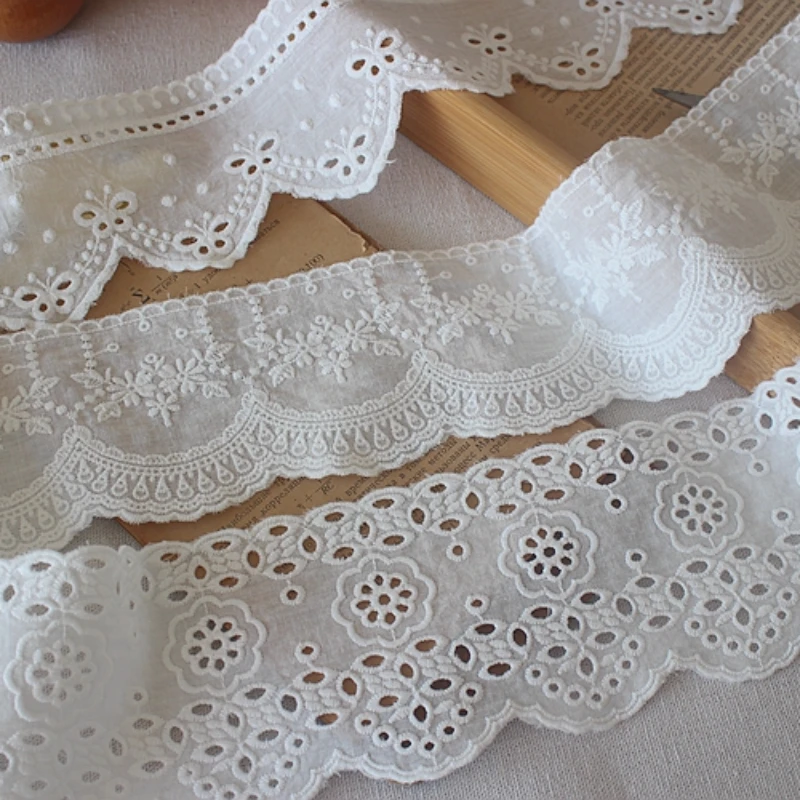 Ruban en dentelle de coton bla - Home Textiles Photos avis et prix