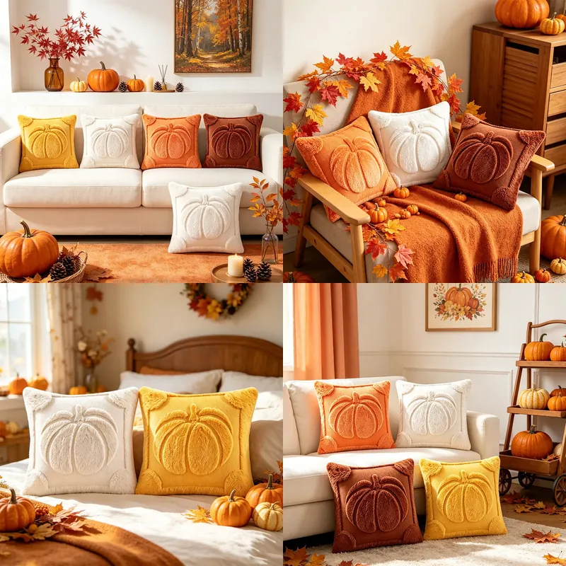 Housse de coussin citrouille d - Home Textiles Manufacturer avis et prix