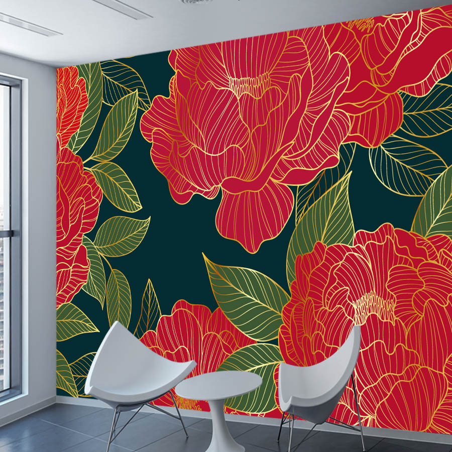Papier peint photo floral pivo - Home Textiles Photos avis et prix
